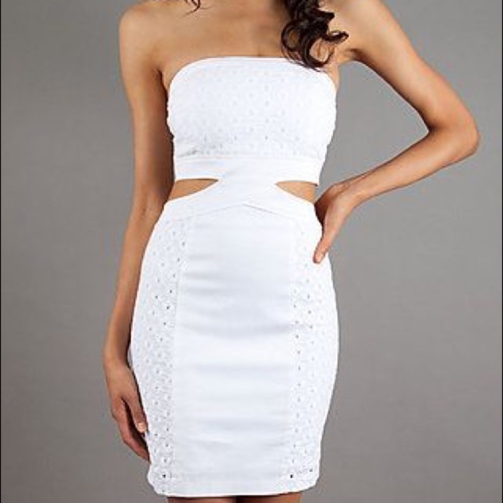 XOXO White Sun Dress with Open Sides